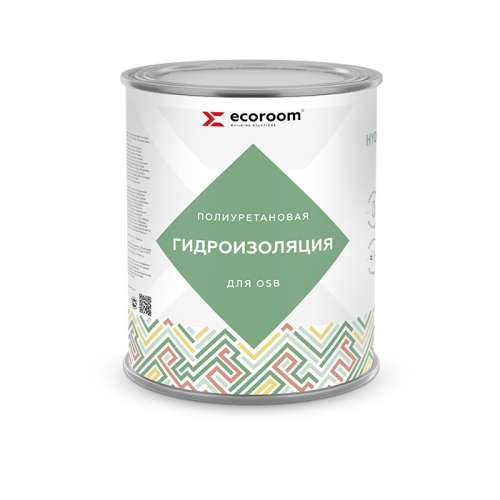 Гидроизоляция Ecoroom Hydroneed OSB, 1 кг, полиуретановая для OSB, банка
